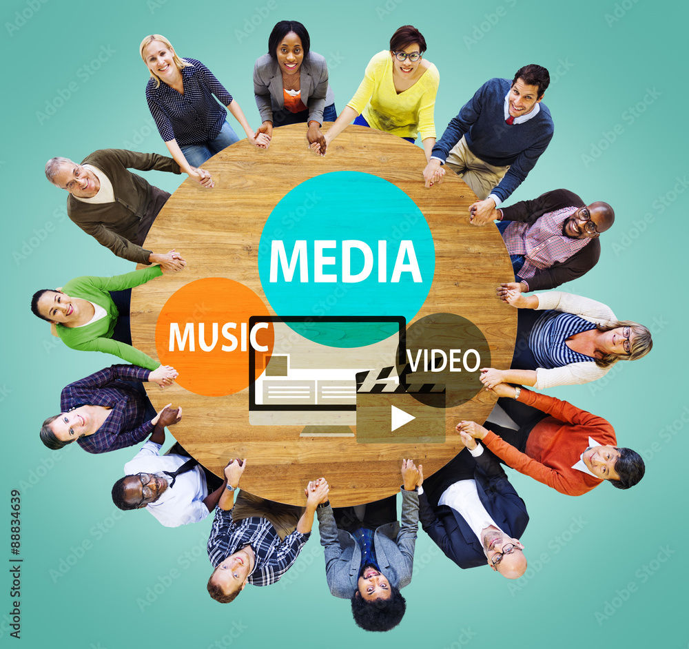 Sticker Media Music Video Technology Communication Concept - Stickers