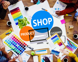 Shop Product Customer Buying Commercial Consumer Concept