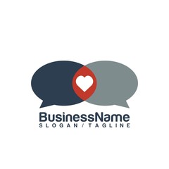 Chat vector logo icon