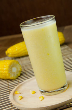 corn juice and smoothie