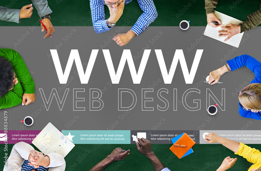 Poster www web design web page website concept