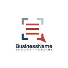 Chat vector logo icon