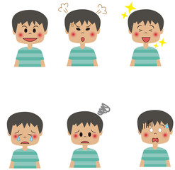 男の子 表情セット
