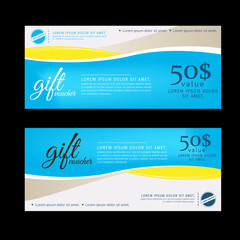 Fototapeta premium Gift Voucher template with premium