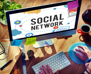 Social Media Network Online Internet Concept