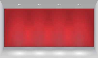 wall background with light spot