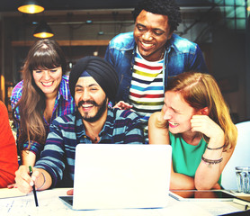 Diverse Architect People Group Working Concept