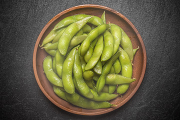 茹でたてのえだまめ EDAMAME japanese food Soybean