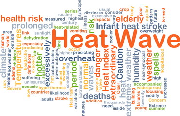 Heat wave background concept