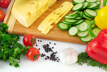 Organic vegetable background