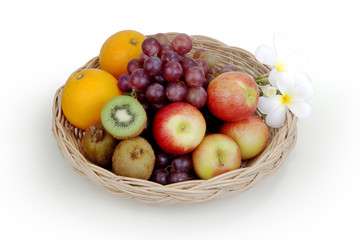 fresh fruits on basket