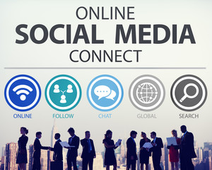 Online Social Media Connect Network Internet Concept