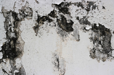 cracked and peeling paint and grunge old wall with texture