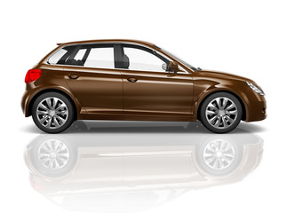 Car Vehicle Transportation 3D Illustration Concept