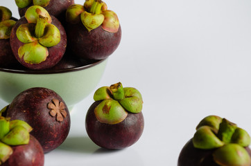 Fresh Mangosteen Is Popular Tropical Fruit.
