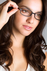 Fototapeta premium Beautiful Woman Wearing Glasses