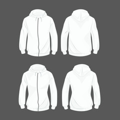 Hoody for men and women front and back