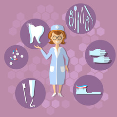 Fototapeta premium Dentistry, dentist, stomatology, doctor, treatment, caries