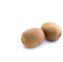  kiwi fruit on white background