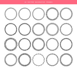 Decorative frames 20 set