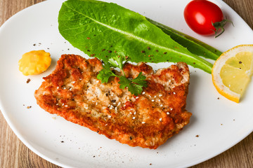 Pork schnitzel