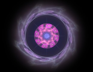 An abstract computer generated fractal design.