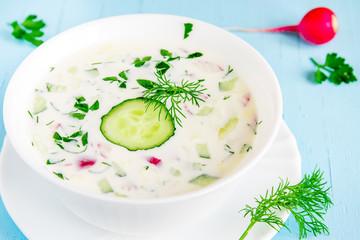 Cold summer soup