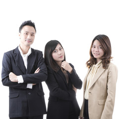 three asian business