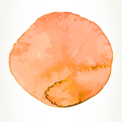 Orange watercolor circle