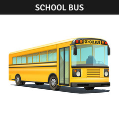 Fototapeta na wymiar School Bus Design 