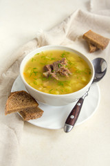 pea soup with meat