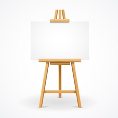 Wooden easel template. Vector