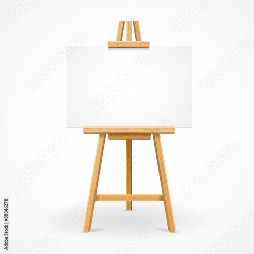 "Wooden easel template. Vector" Stock image and royalty-free vector ...
