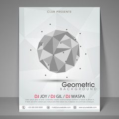 Fototapeta premium Party celebration flyer, banner or template.