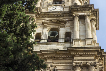 Fototapeta na wymiar Malaga Cathedral Ringing Bell