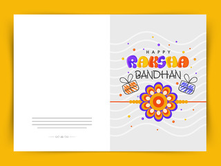 Greeting card for Raksha Bandhan celebration.