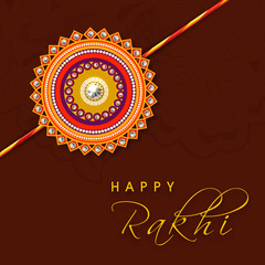 Beautiful rakhi for Raksha Bandhan celebration.