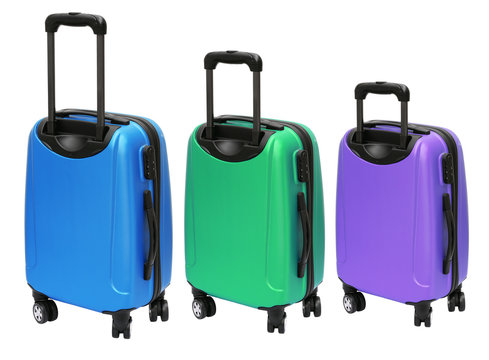 Colourful Luggages with Wheels
