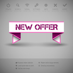 Banner with commerce business content