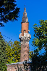 View on minaret of mosque in Istanbul