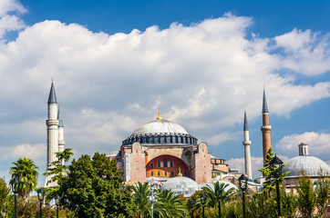 View on Aya Sofia Temple in Istanbul