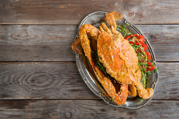 Delicious curry crab