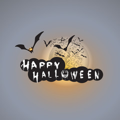  Happy Halloween Card Design Template - Vector Illustration