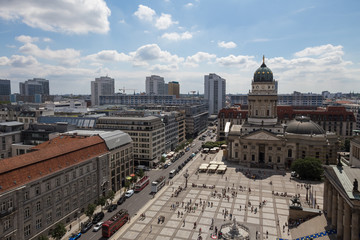 the gendarmenmarkt in berlin germany from above