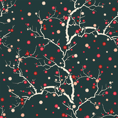 seamless japanese flower wallpaper