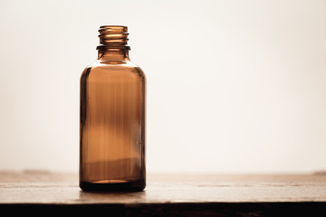 Retro medical glass bottle