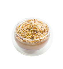 cup ice cream coffee chocolate halelnut