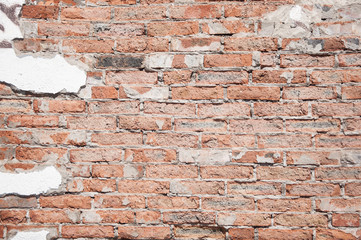 cracked concrete vintage brick wall background
