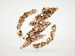 Obraz premium 3d money lightning sign with included clipping path
