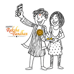 Brother and sister for Happy Raksha Bandhan.